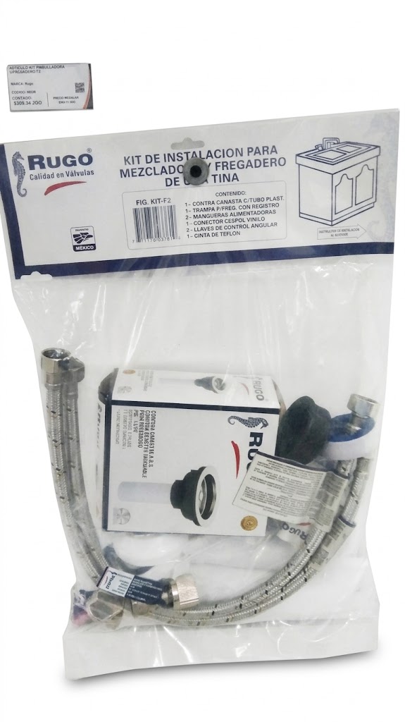 Kit de instalación de fregadero